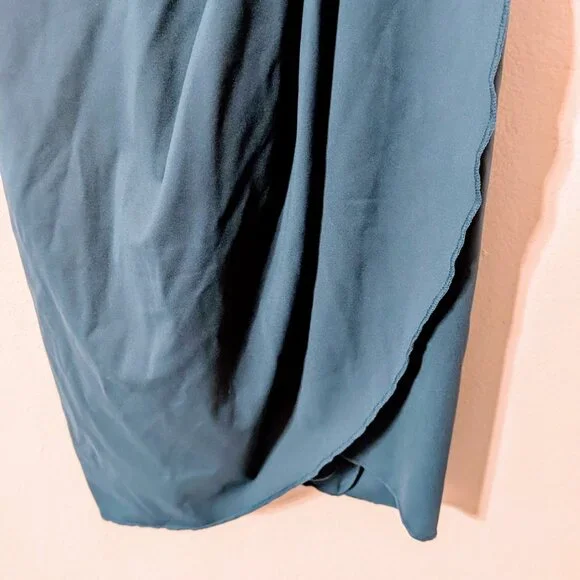 Halara Softlyzero Backless Racerback Split Asymmetric Crossover Hem Ruched Mini - Picture 7 of 7